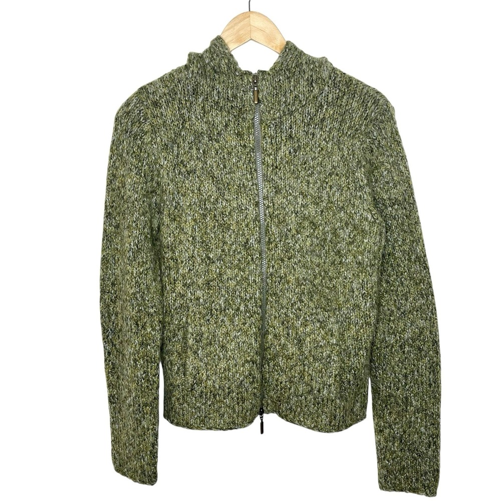 Paraphrase Wool Alpaca Zip Hoodie Sweater Womens M Indie Earthy Granola Y2K